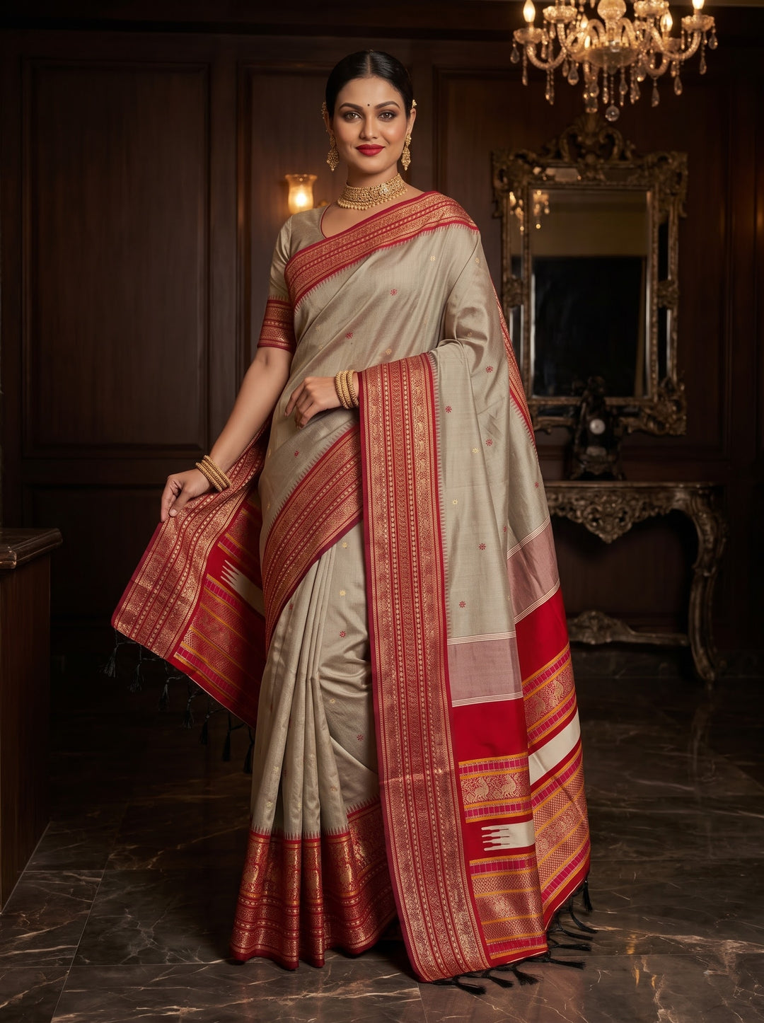 An Affair with Royalty Premium Semi Assam Silk Saree