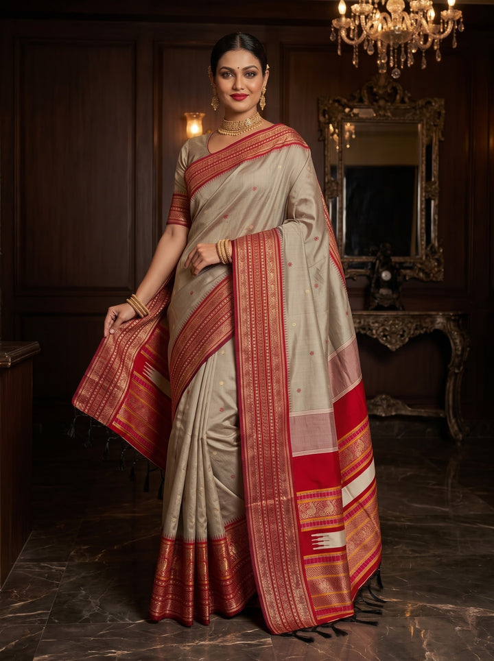 An Affair with Royalty Premium Semi Assam Silk Saree