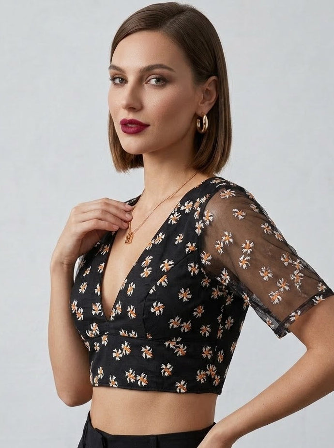 Shiuli Radiance – Designer Organza Blouse