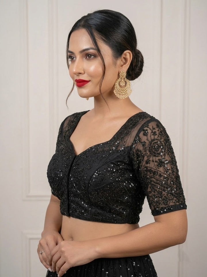 The Celestial Legacy – Designer Organza Blouse