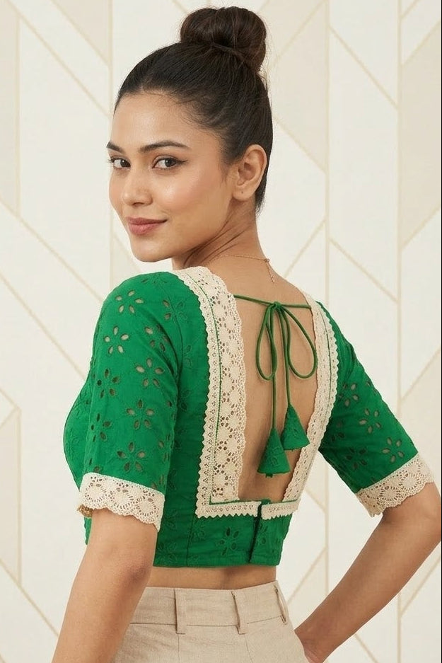 Hakoba Heritage Lace Designer Blouse
