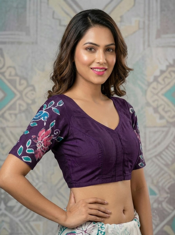 Floral Daydream- Batik Designer Blouse