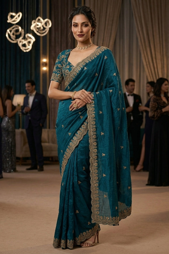 Draped in Dreams Tissue Silk Saree