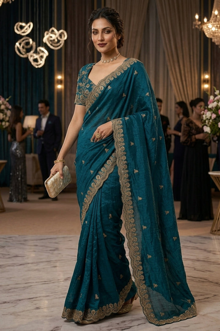 Draped in Dreams Tissue Silk Saree