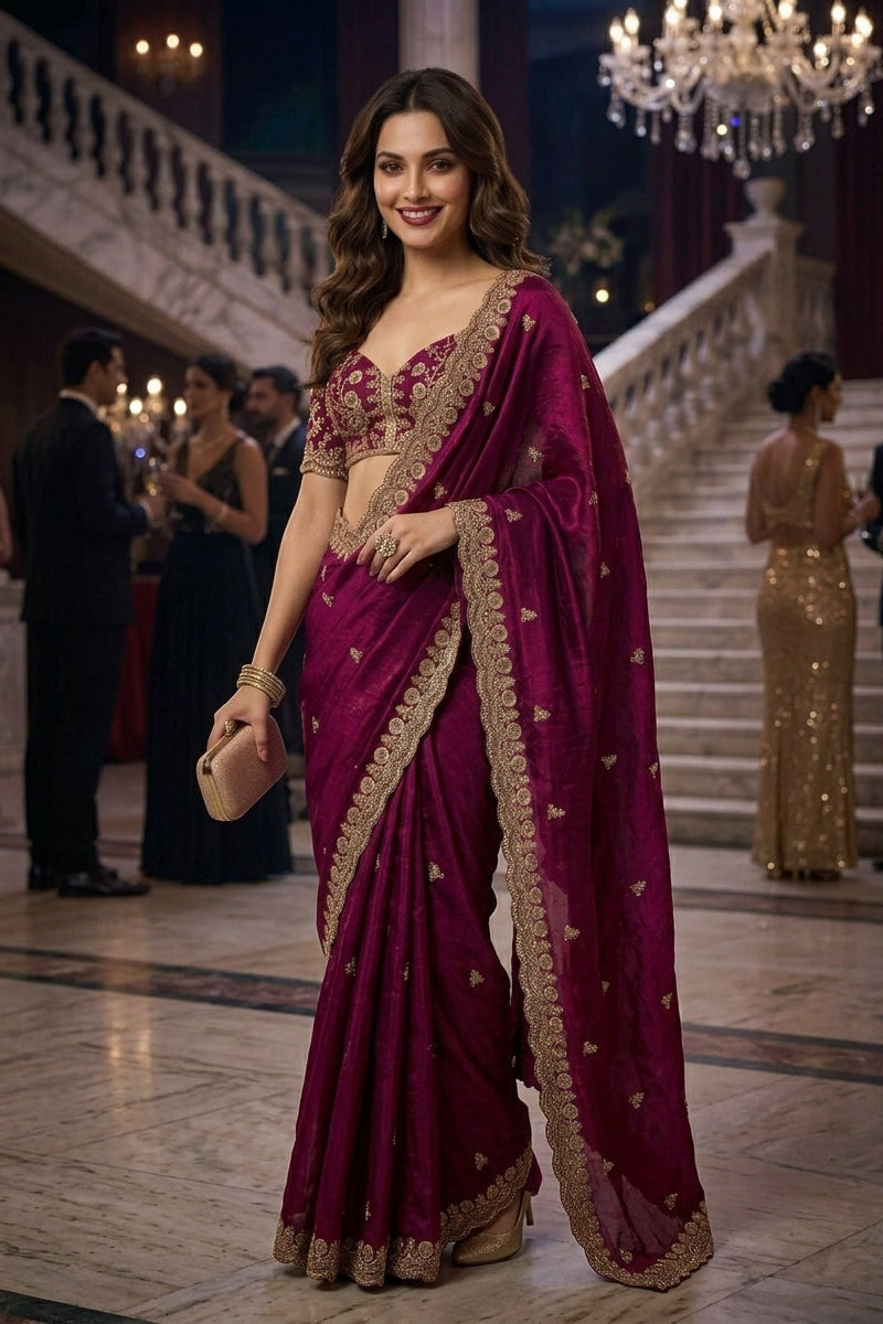 Draped in Dreams Tissue Silk Saree