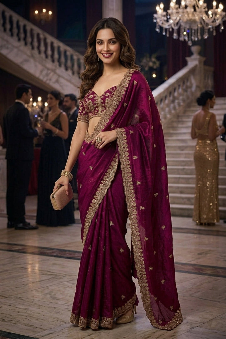 Draped in Dreams Tissue Silk Saree