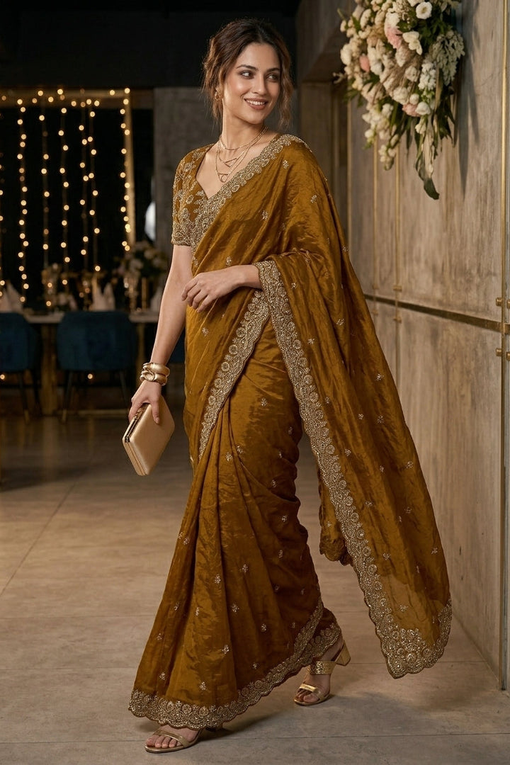 Draped in Dreams Tissue Silk Saree
