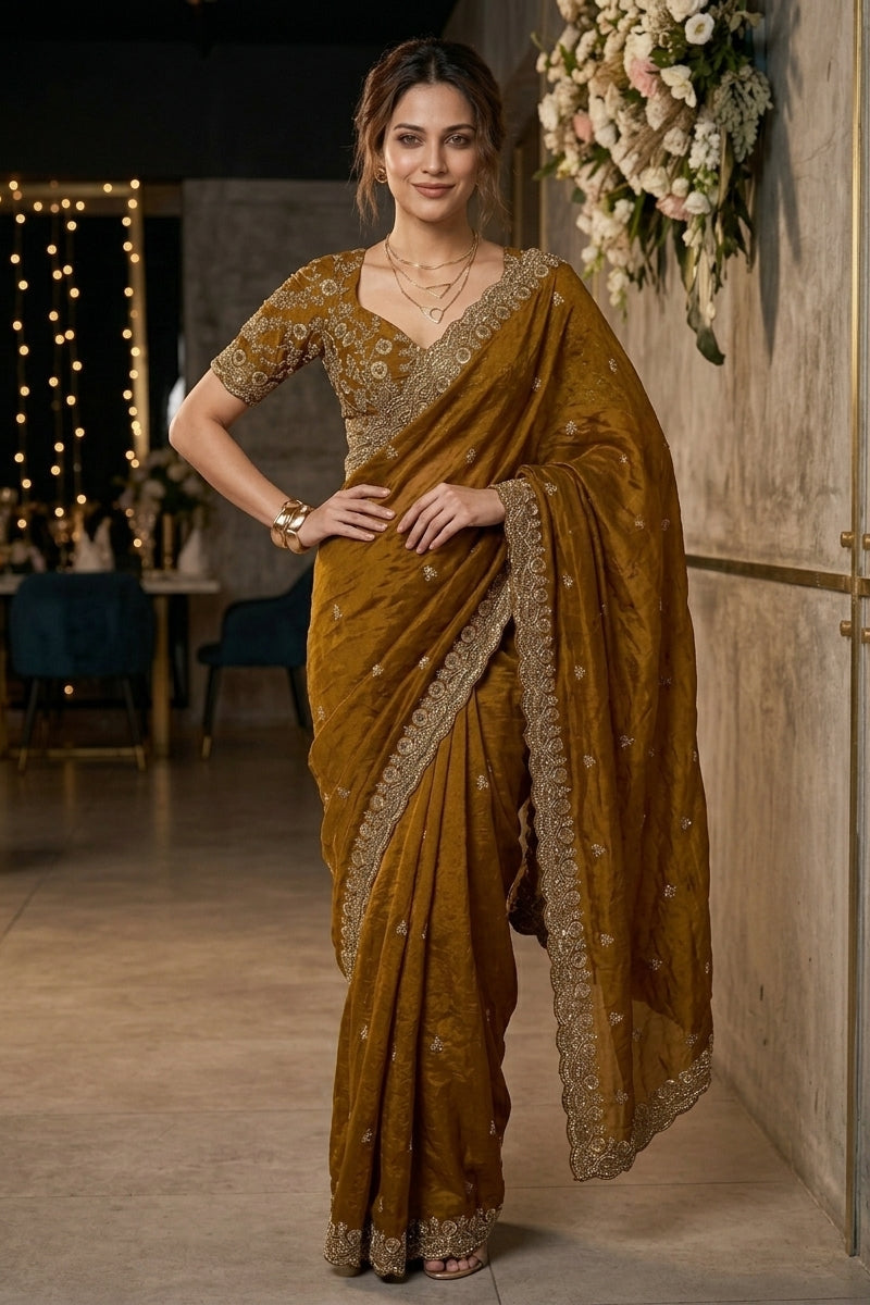 Draped in Dreams Tissue Silk Saree