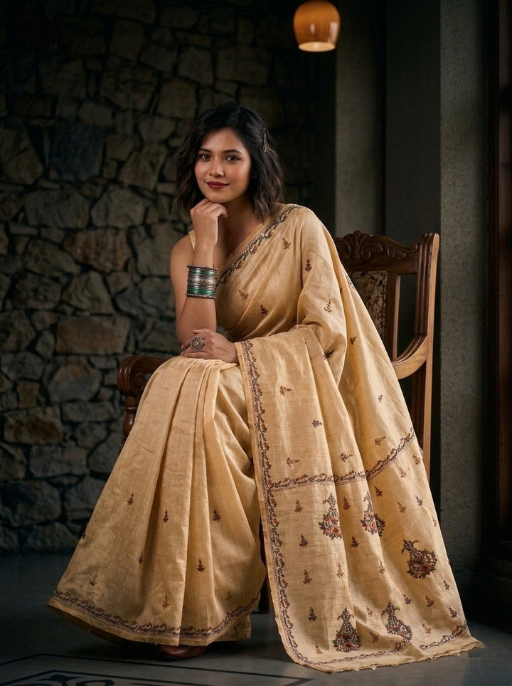 Swarnanjali Semi Tussar Silk Saree 4