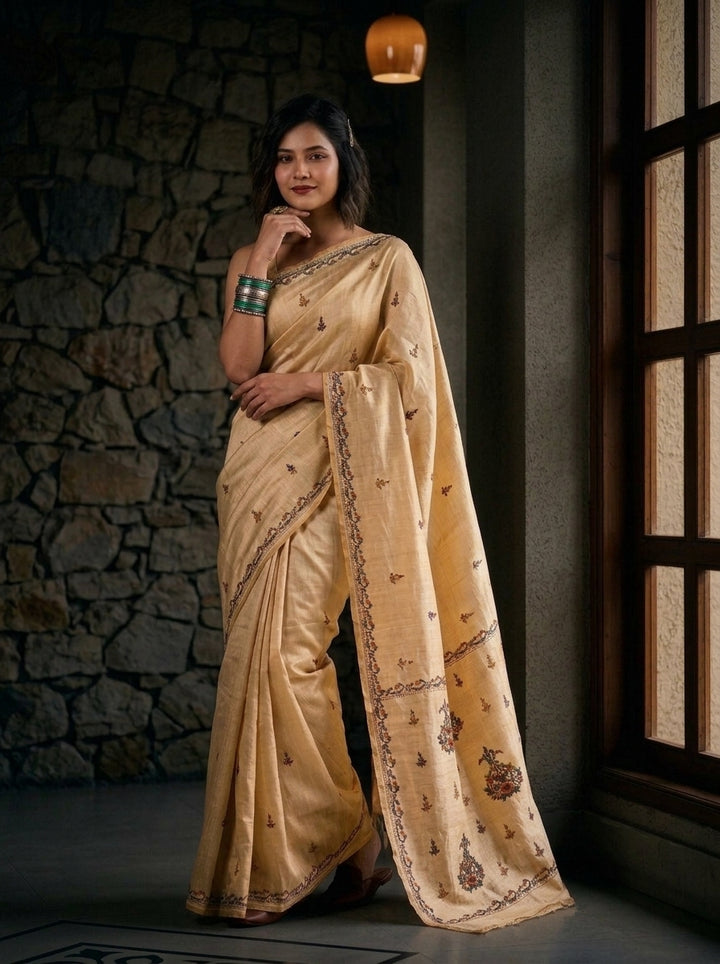 Swarnanjali Semi Tussar Silk Saree 4