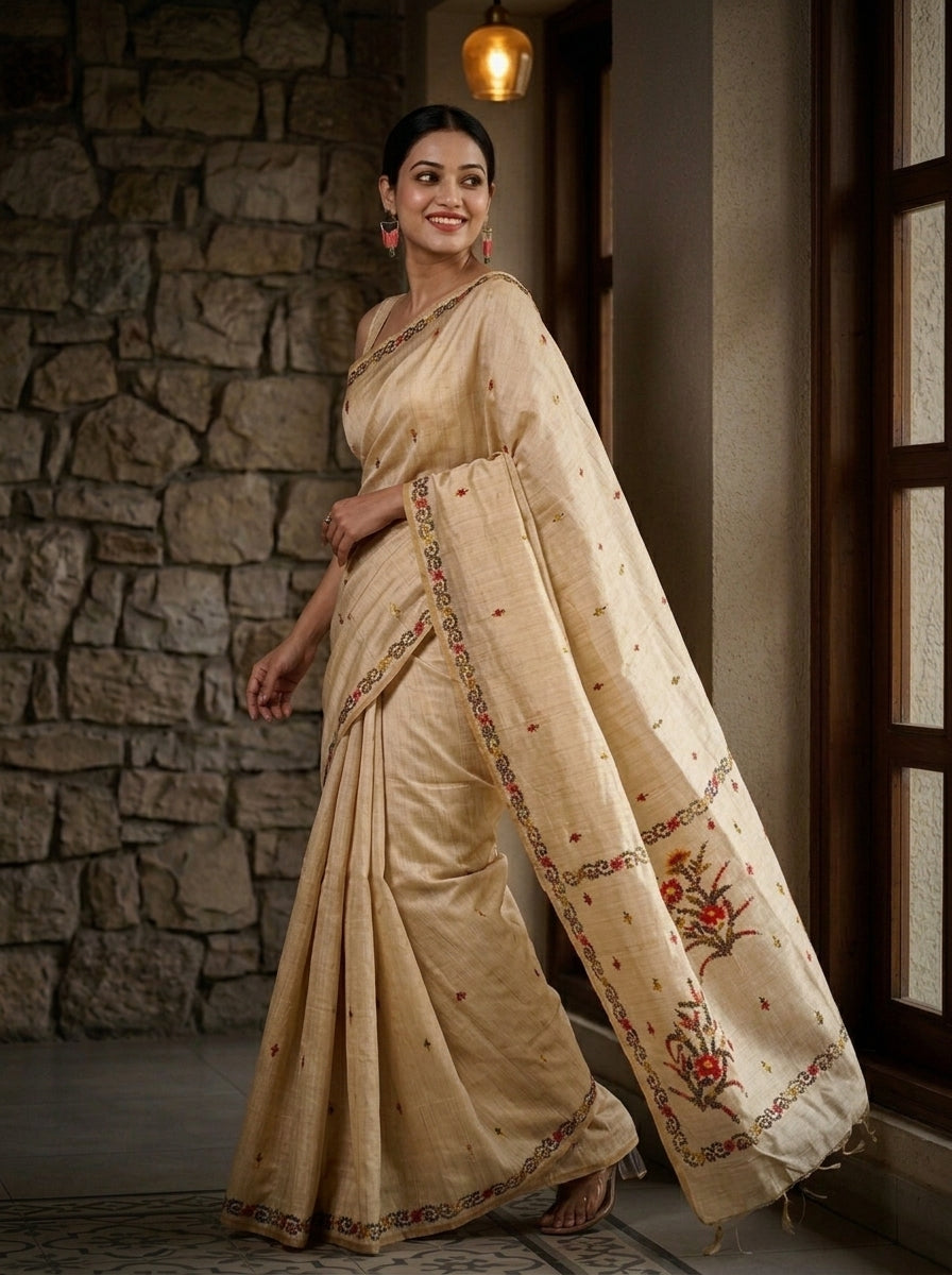 Swarnanjali Semi Tussar Silk Saree 2