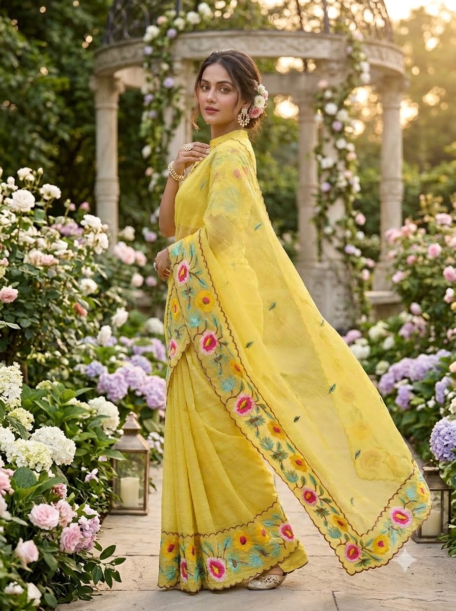 Meadow Sonnet Georgette Designer Saree