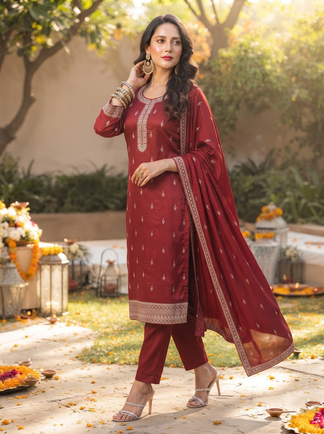 The Modern World Cotton Kurti Set