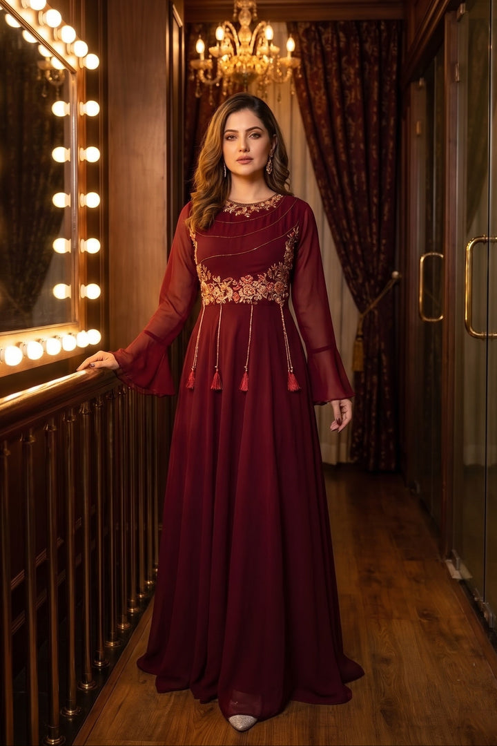 Mystique Reverie -Georgette Gown