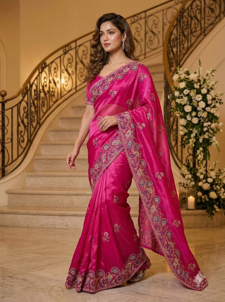 Aurum Affair – Soft Satin Organza Saree
