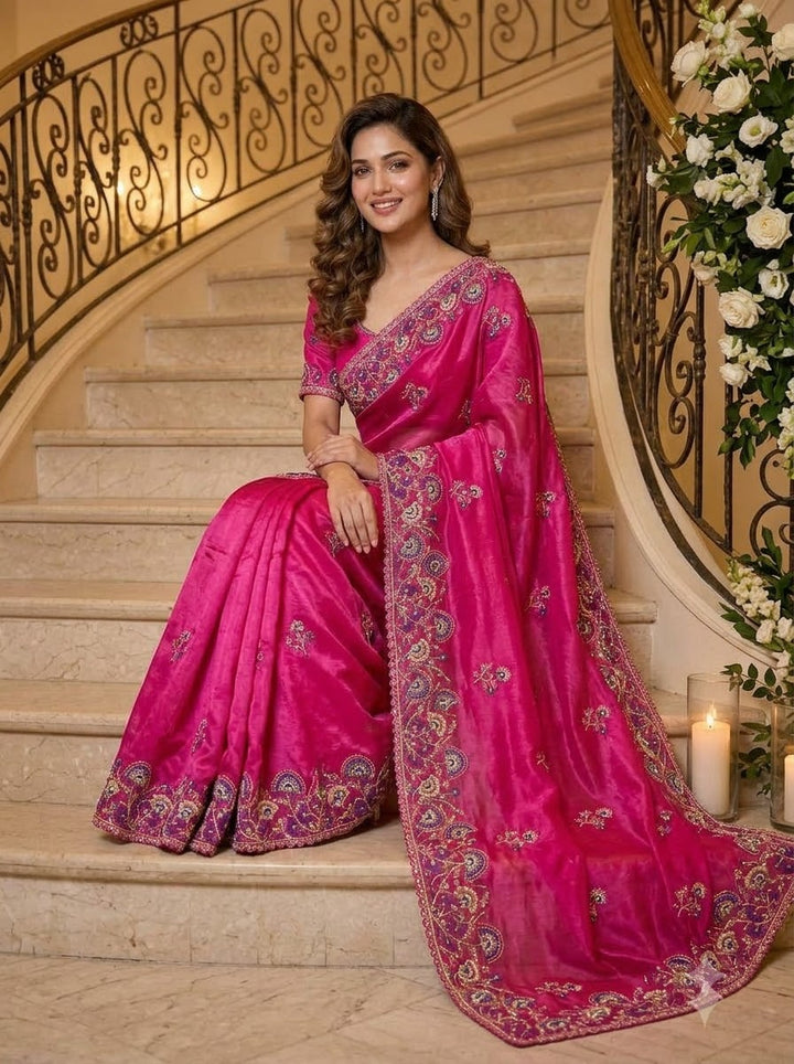 Aurum Affair – Soft Satin Organza Saree
