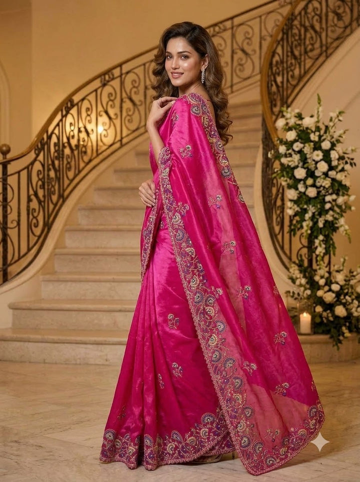 Aurum Affair – Soft Satin Organza Saree