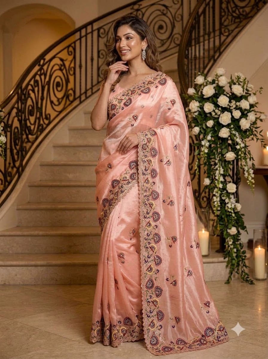 Aurum Affair – Soft Satin Organza Saree