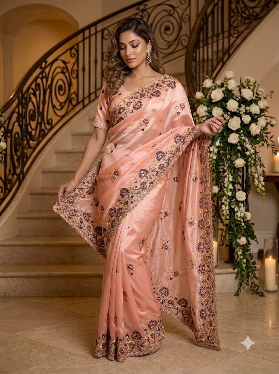 Aurum Affair – Soft Satin Organza Saree