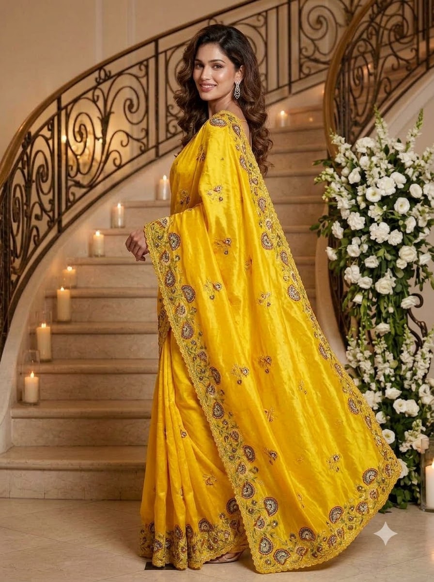 Aurum Affair – Soft Satin Organza Saree