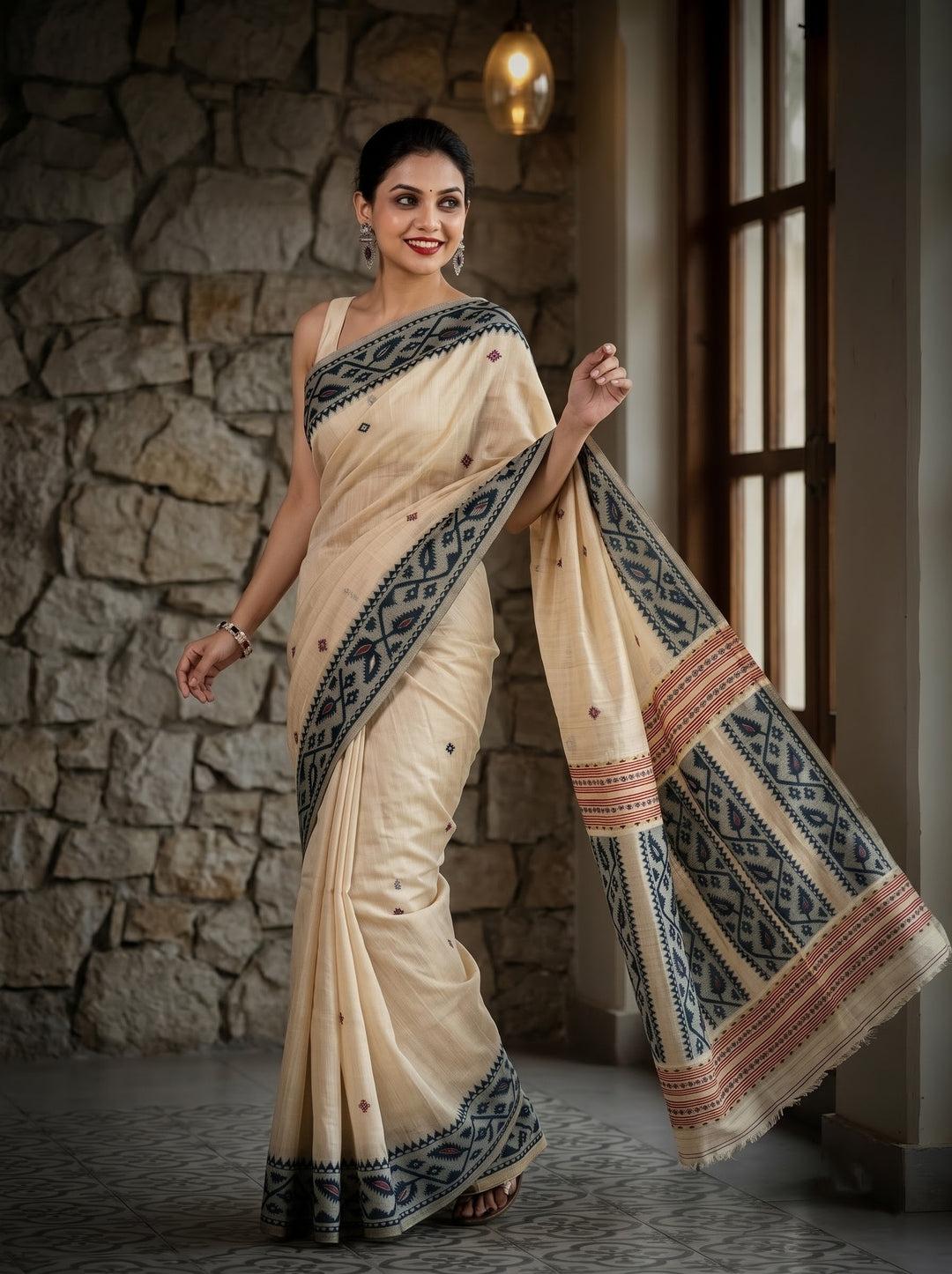 Lines of Artistry Premium Semi Tussar Silk Saree