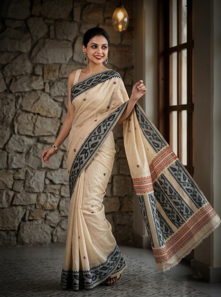 Lines of Artistry Premium Semi Tussar Silk Saree