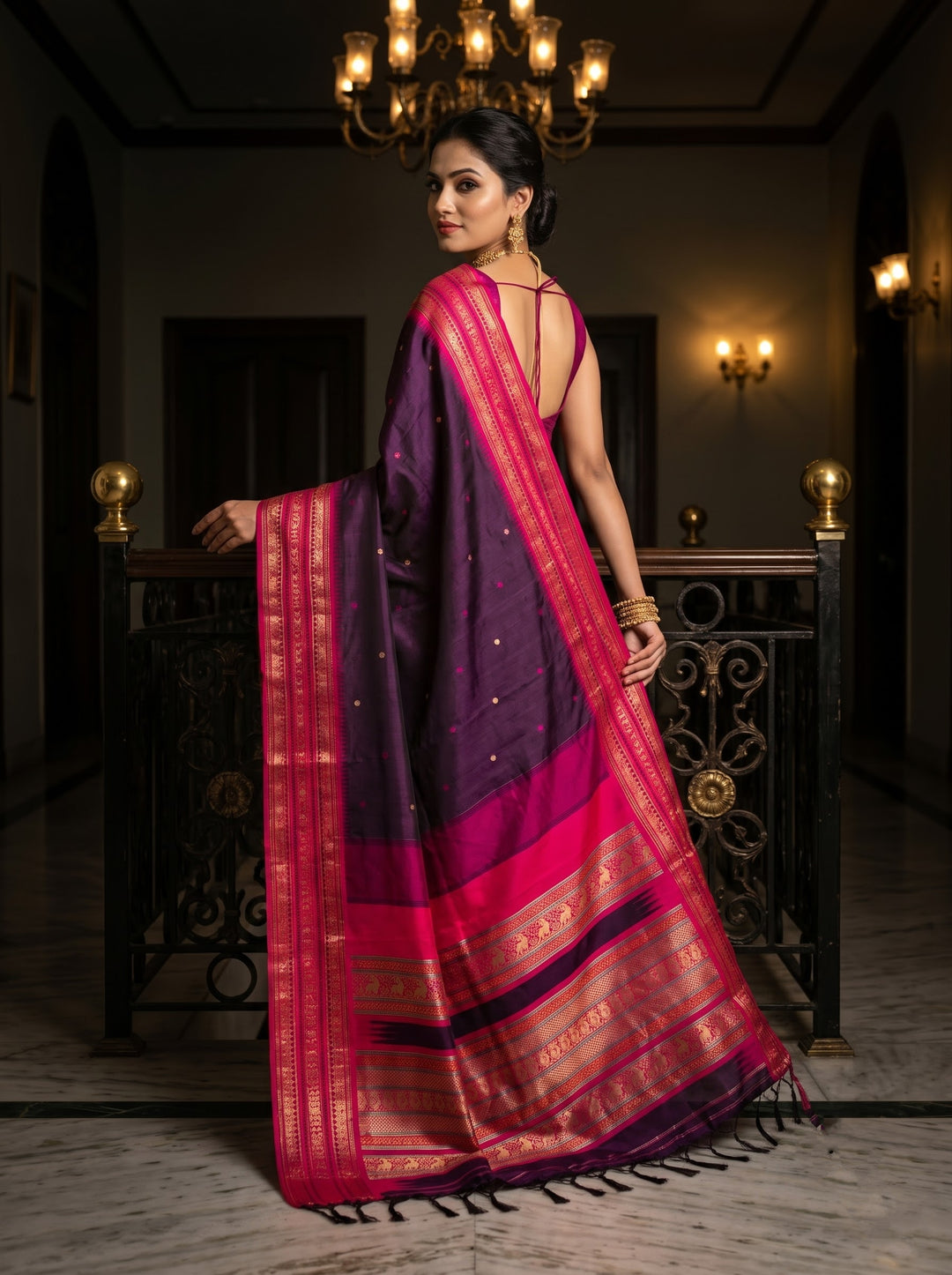 An Affair with Royalty Premium Semi Assam Silk Saree