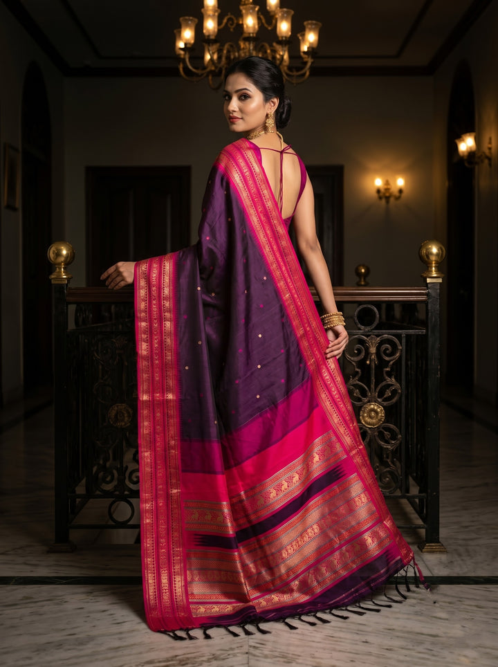 An Affair with Royalty Premium Semi Assam Silk Saree