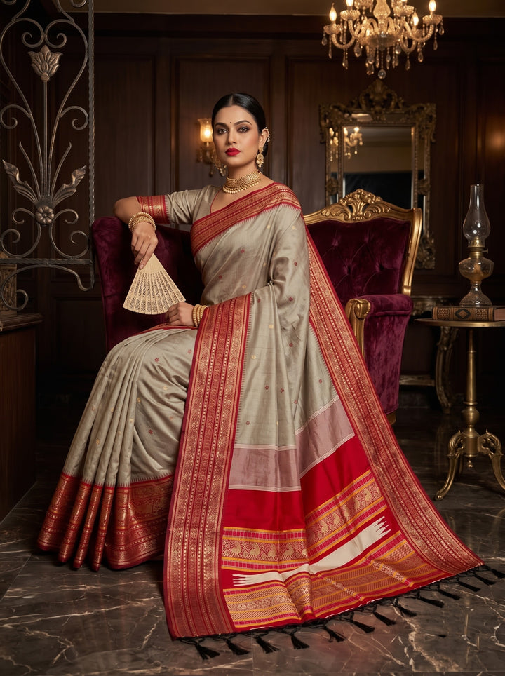 An Affair with Royalty Premium Semi Assam Silk Saree