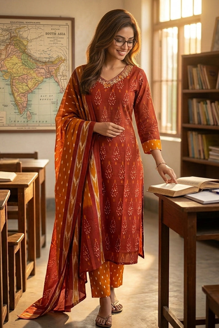 Its All About Memories Cotton Kurti Set