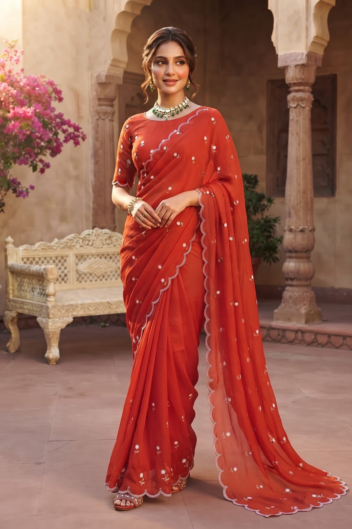 Aveline Grace - Georgette Saree