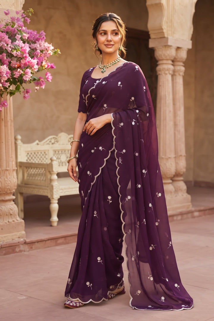 Aveline Grace - Georgette Saree