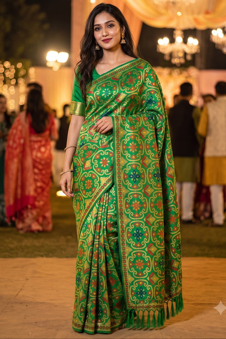 AUREVA Banarasi Patola Silk Saree