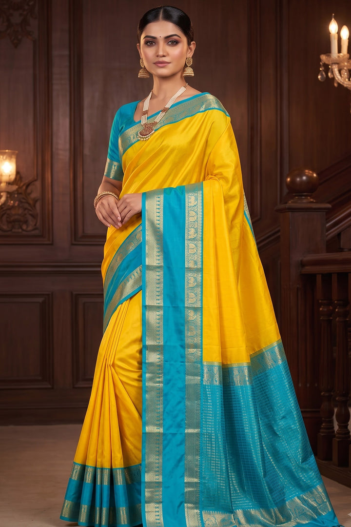 Royal Enchantress Mysore Crepe Silk ( Semi ) Saree