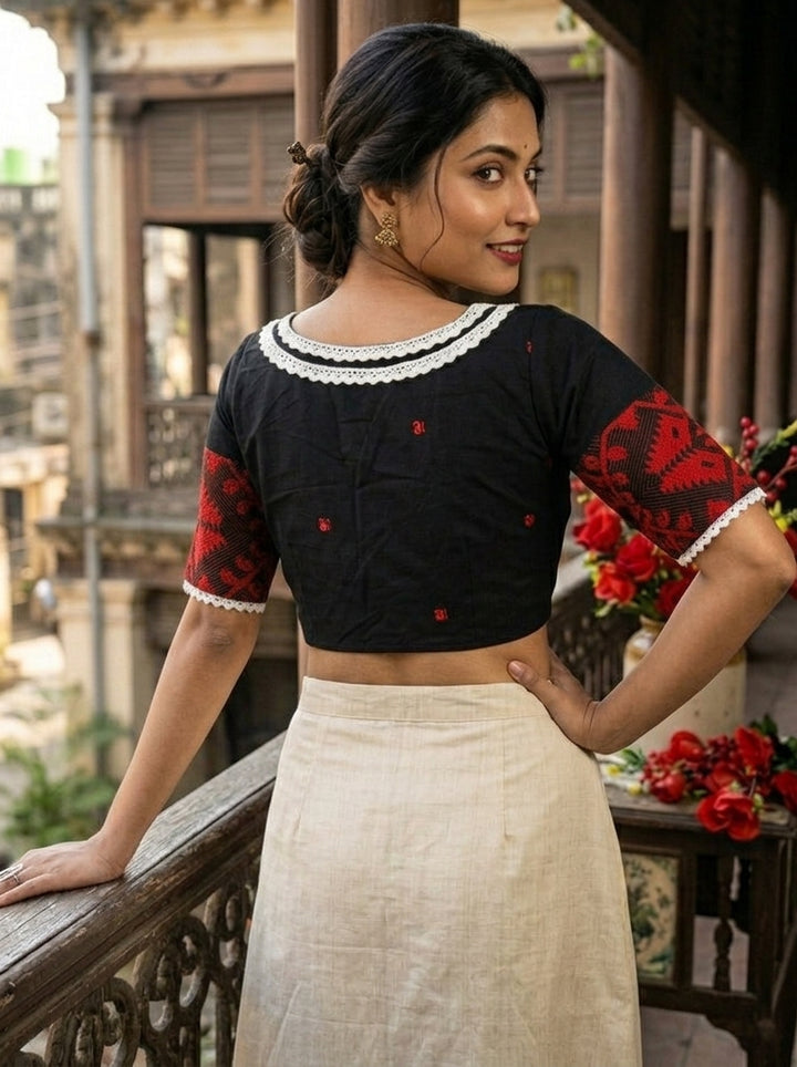 The Bengal Edit Jamdani Designer Blouse