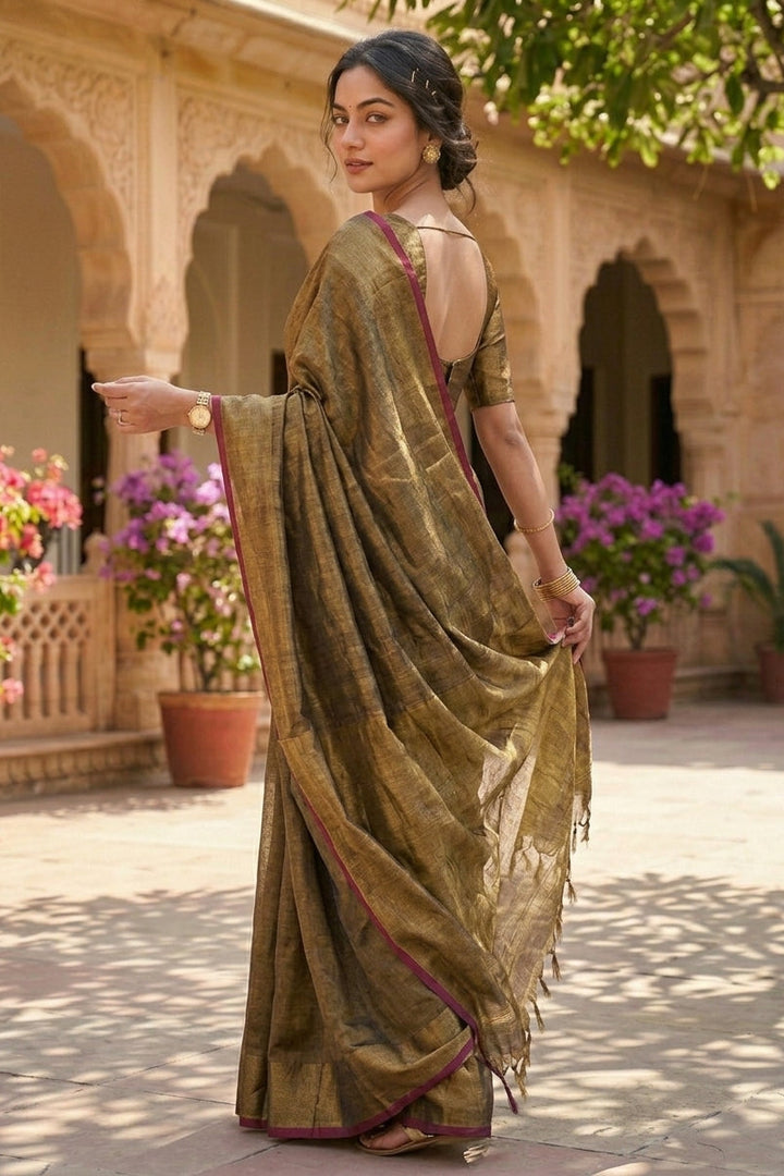 Bengal Handloom Fusion Saree