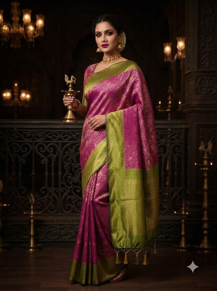 The throne You Deserve Crepe Khaddi Silk Saree