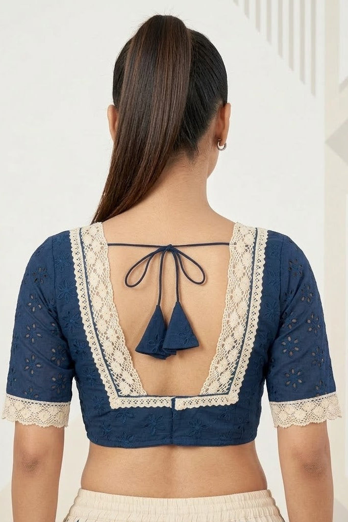 Hakoba Heritage Lace Designer Blouse