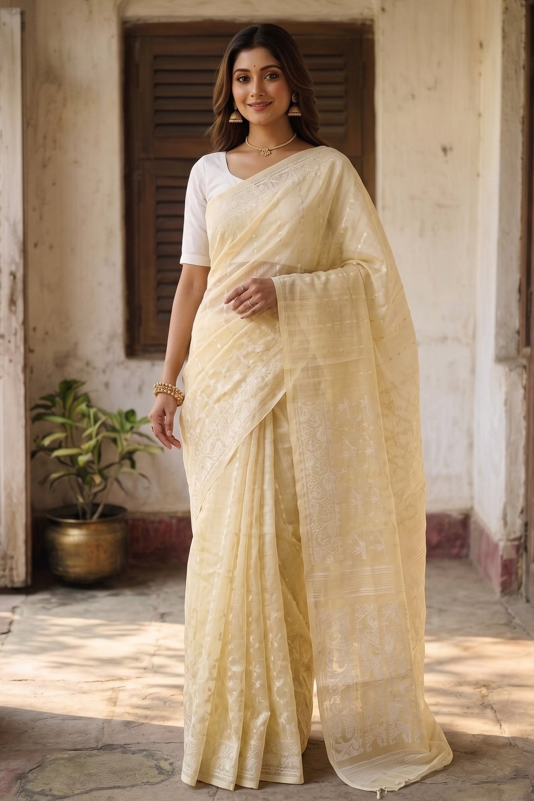 Moner Alo-Bengal Jamdani Saree