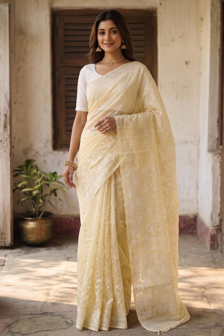 Moner Alo-Bengal Jamdani Saree