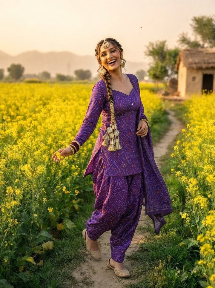 Desi Dil – Premium Cotton Bandhani Kurti Set