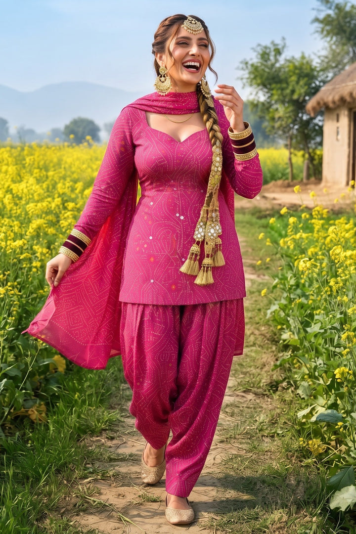 Desi Dil – Premium Cotton Bandhani Kurti Set
