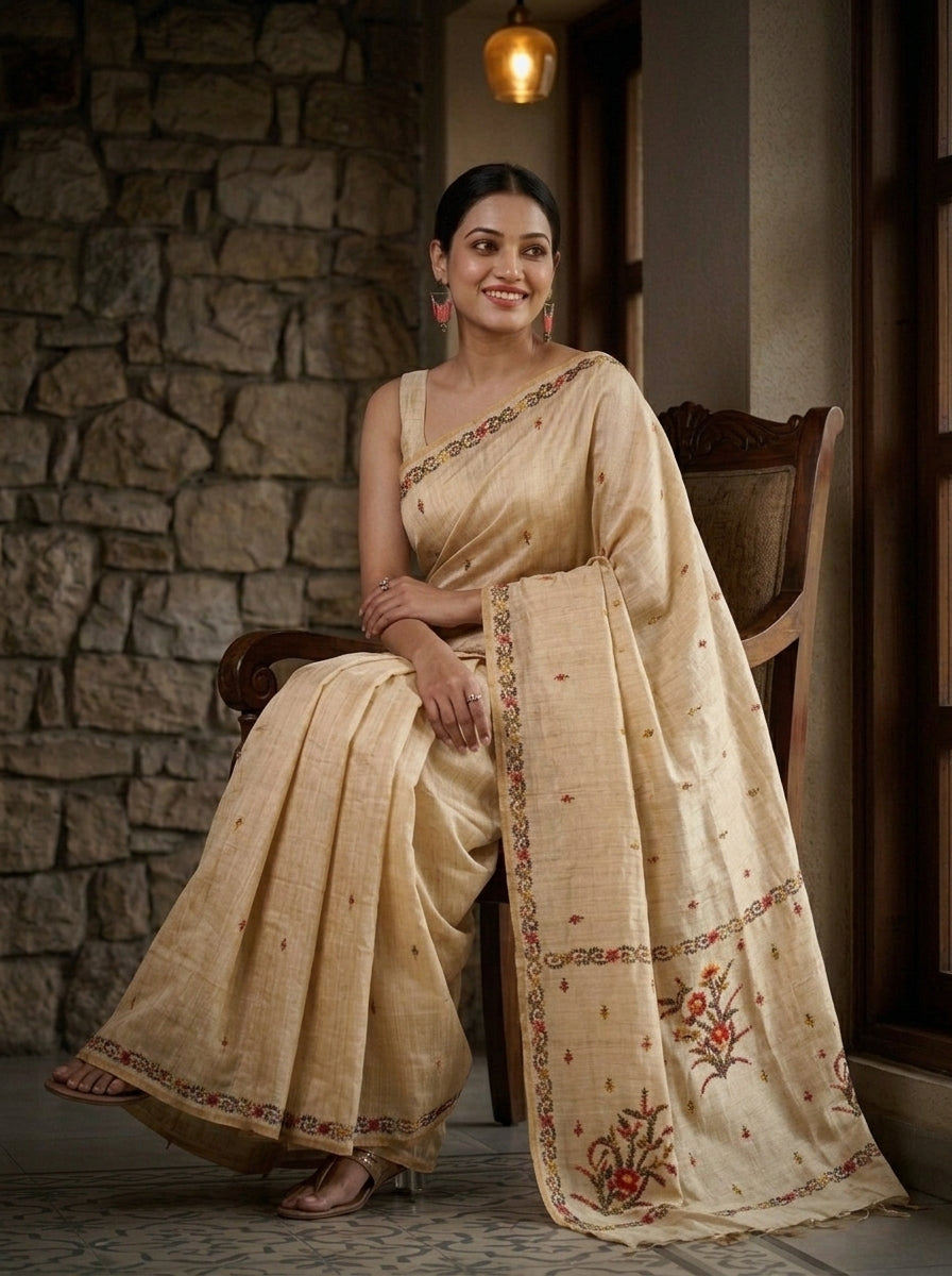 Swarnanjali Semi Tussar Silk Saree 2