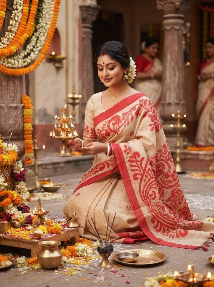 Sucharita -Semi Tussar Silk Saree