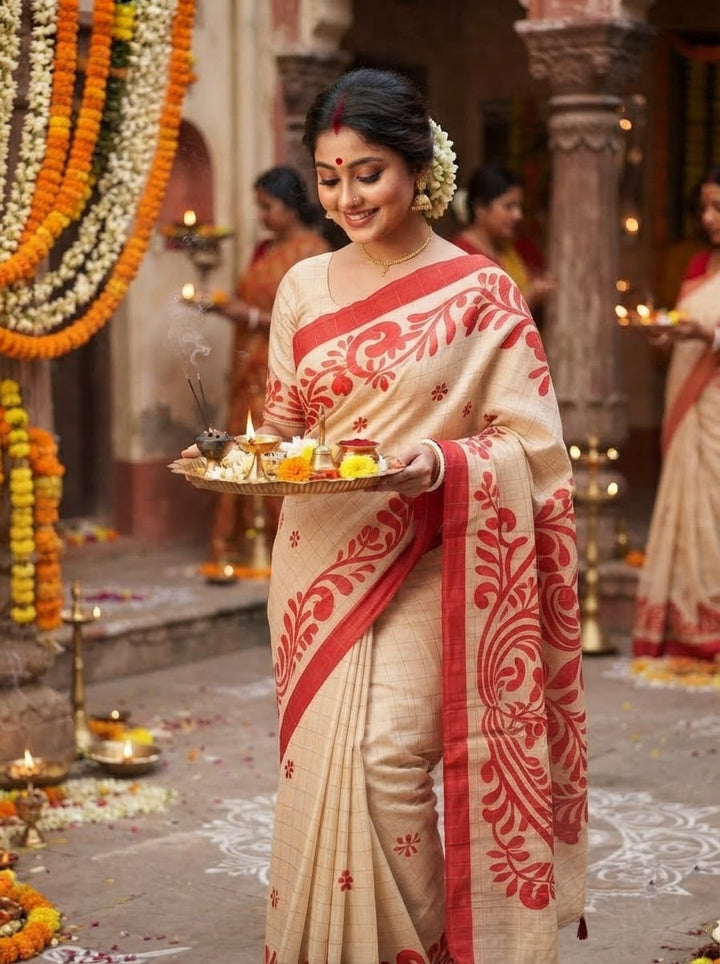 Sucharita -Semi Tussar Silk Saree