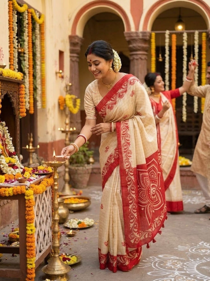 Sucharita -Semi Tussar Silk Saree