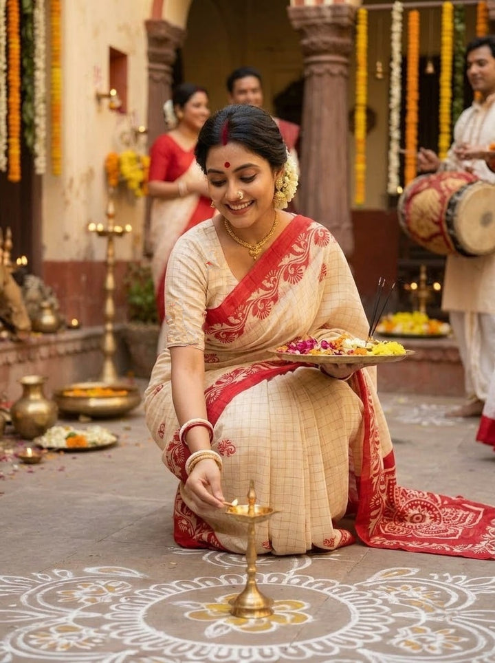 Sucharita -Semi Tussar Silk Saree