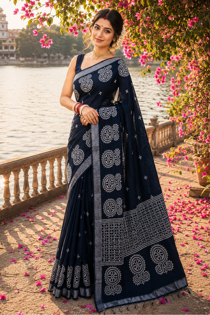 Niharika Khadi Cotton Saree