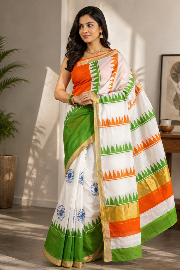 Vande Vastram Soft Kerala Cotton Saree