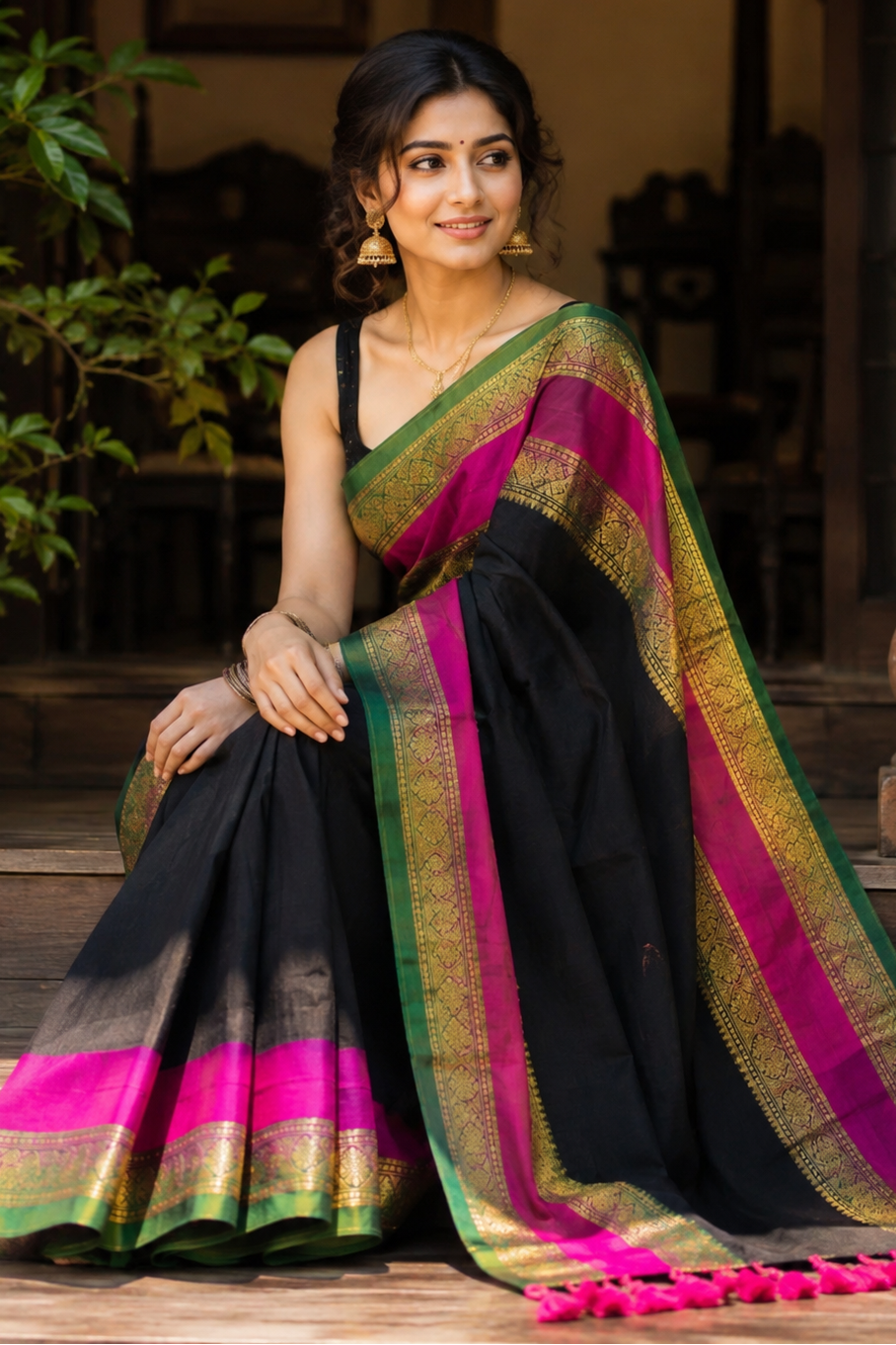 Anondini Mul Cotton Saree 🌸